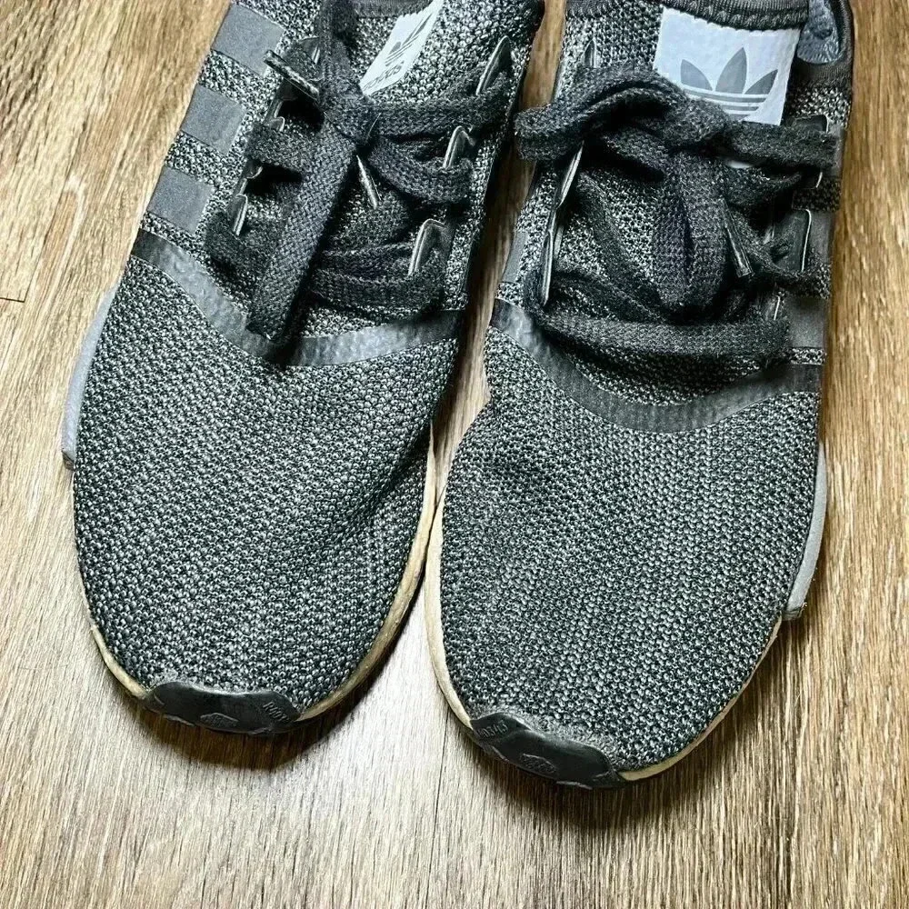 Mens Adidas NMD R1 Black Sneakers - 9